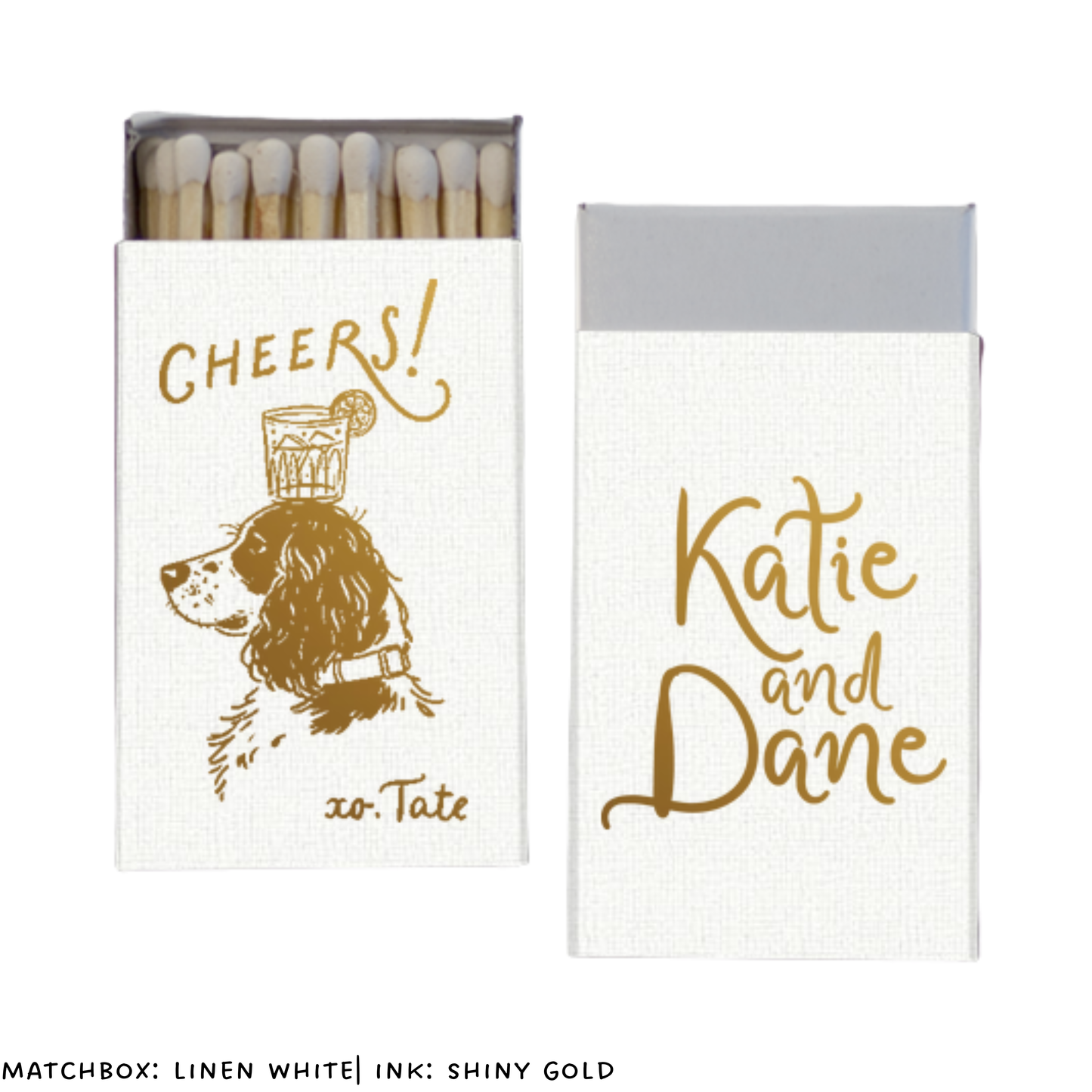 Custom Dog Stamped Matchbox