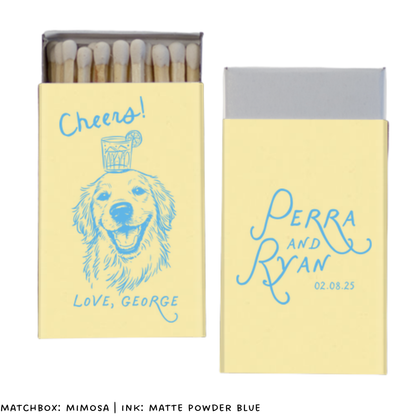 Custom Dog Stamped Matchbox