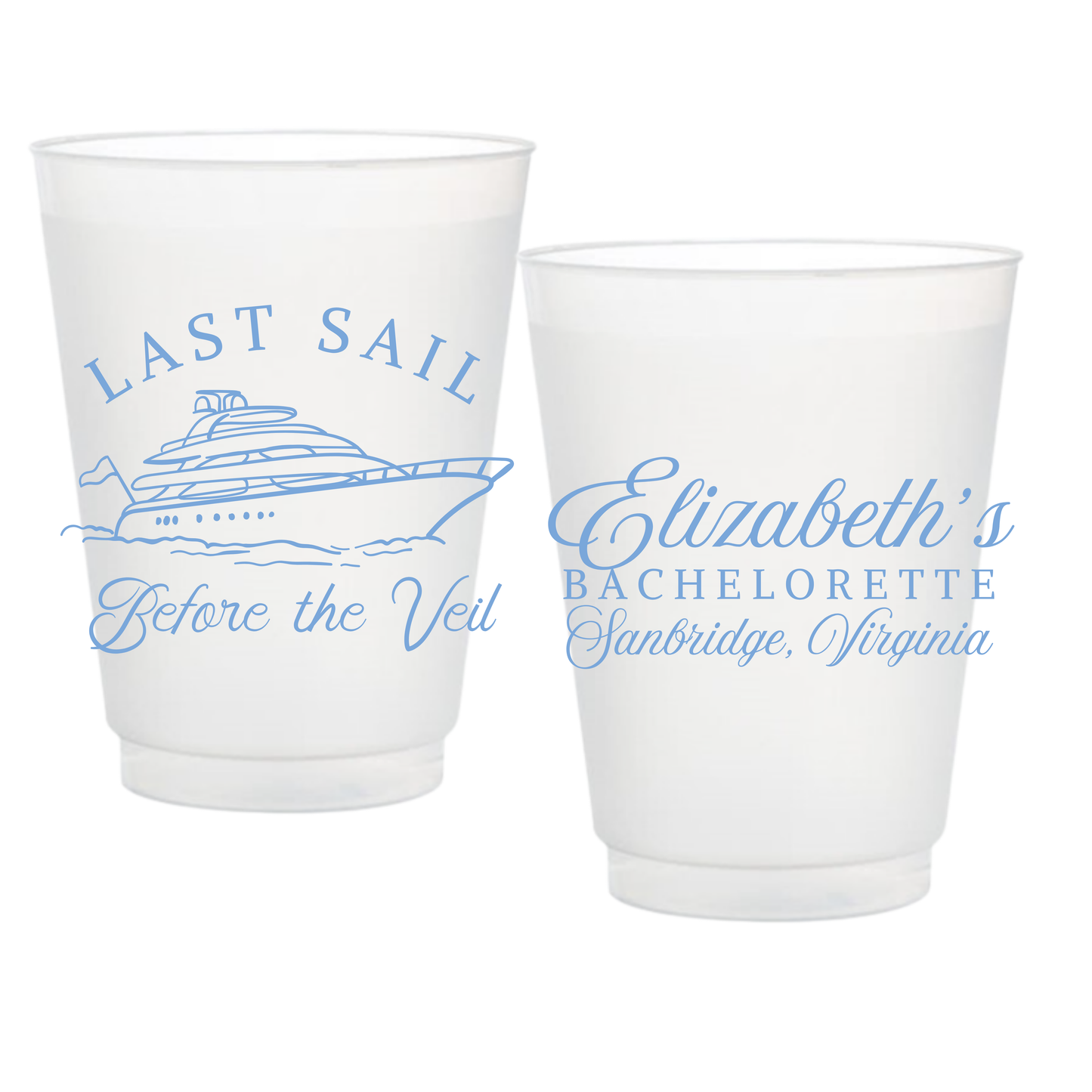 Last Sail Frosted Cups