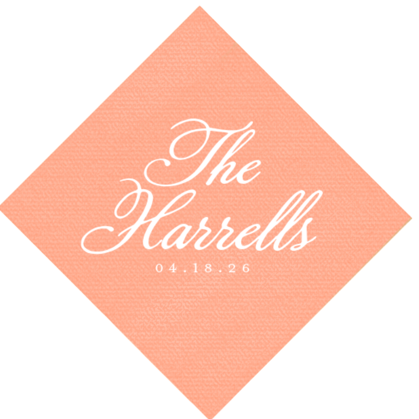 Script Cocktail Napkins