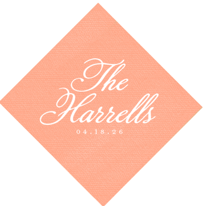 Script Cocktail Napkins