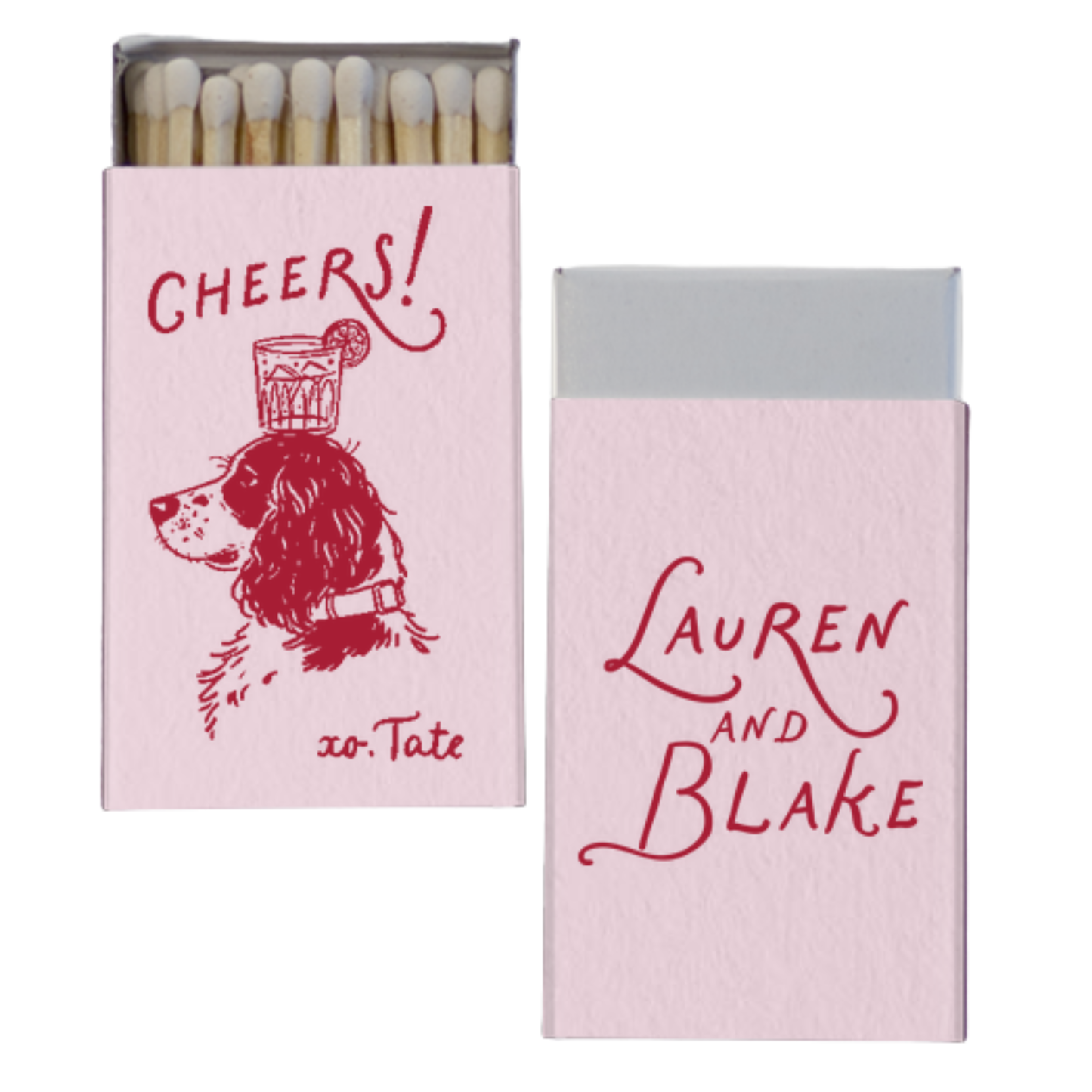 Spaniel Foil Stamped Matchbox