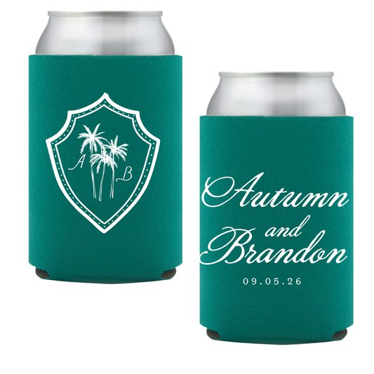 Palm Tree Crest Standard Coozies