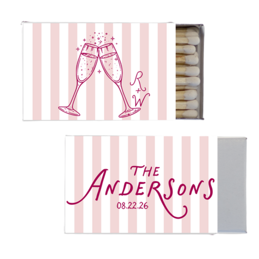 Champagne Striped Full Color Matches