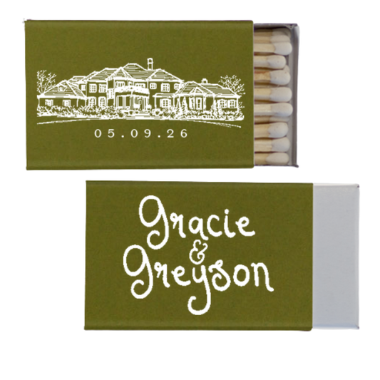 Venue Foil Stamped Matches