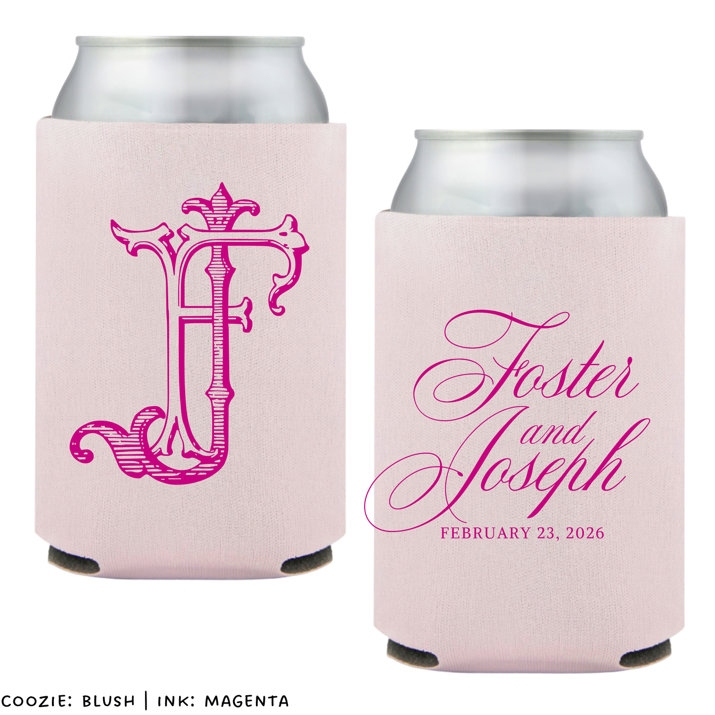 Duogram + Names Standard Coozies