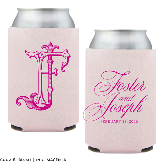 Duogram + Names Standard Coozies