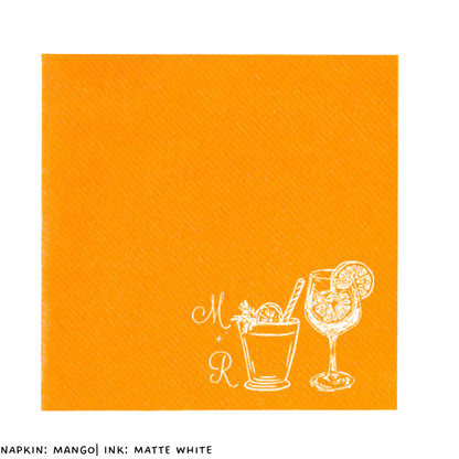 His + Hers Cocktail Napkins