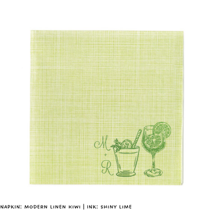 His + Hers Cocktail Napkins