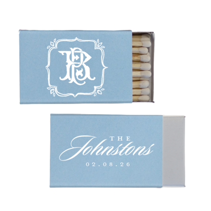 Funky Shape Foil Stamped Matches