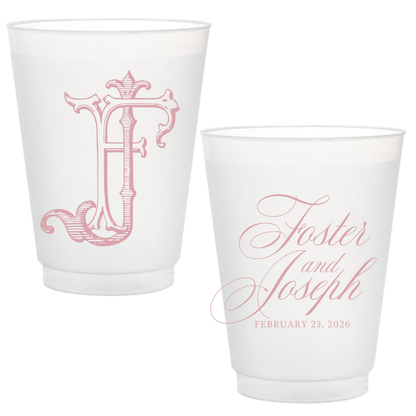 Fancy Name + Duogram Frosted Cups