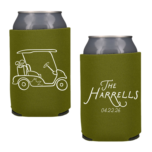 Golf Cart Standard Size Foam Coozies