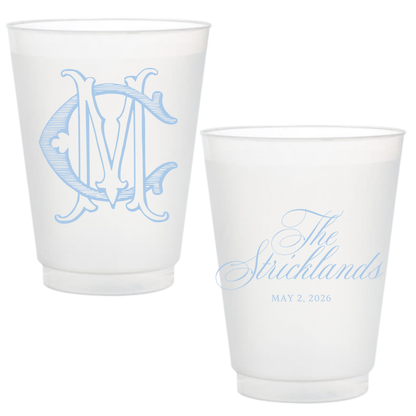 Classic Initial Frosted Cup