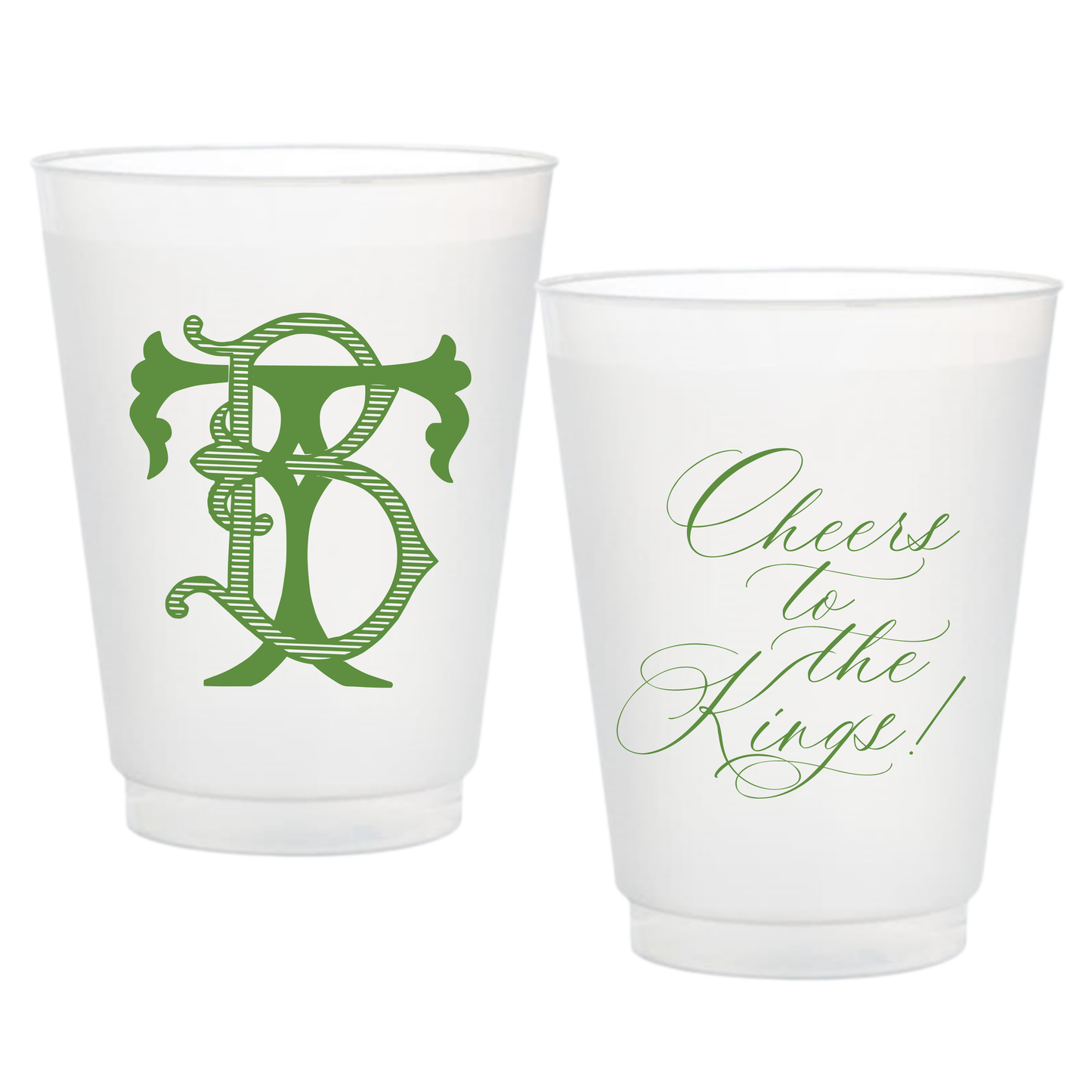 Duogram Cheers Frosted Cups