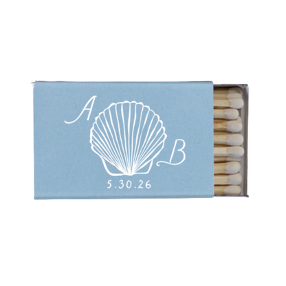 Seashells Foil Stamped Matches