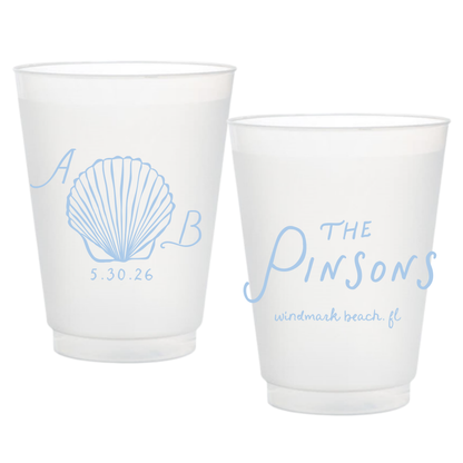Seashell Frosted Cups