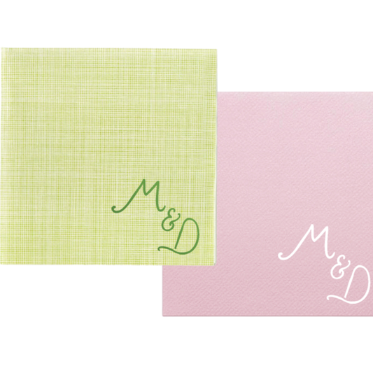 Initial Cocktail Napkins