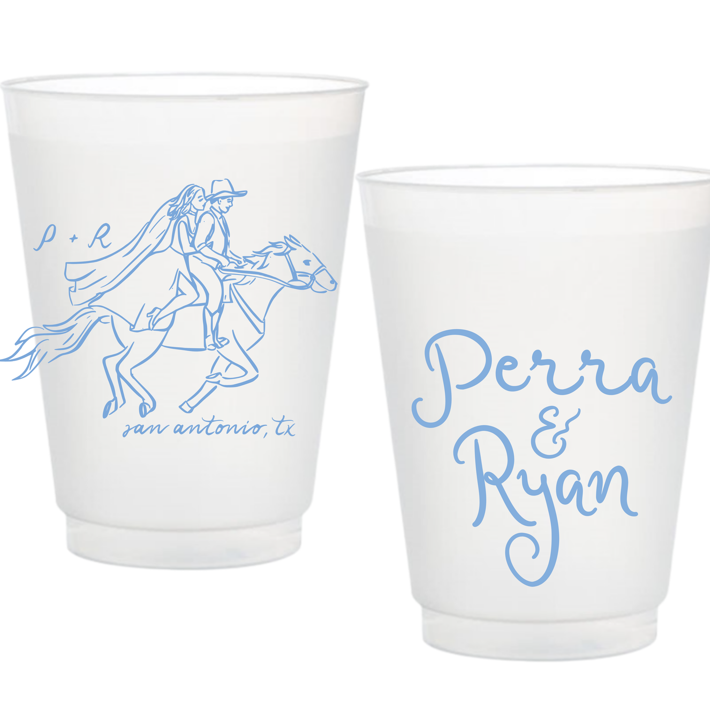 Getaway Horse Frosted Cups