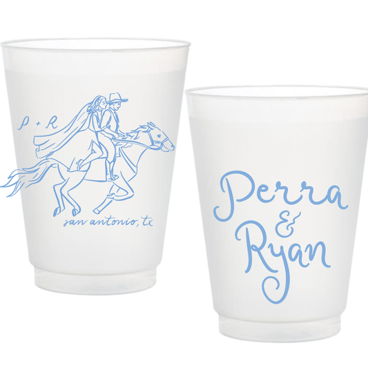 Getaway Horse Frosted Cups