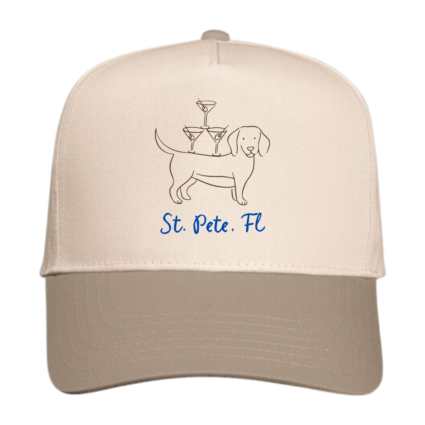 Wienies and Martinis Embroidered Hat