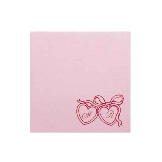 Locket Heart Cocktail Napkins