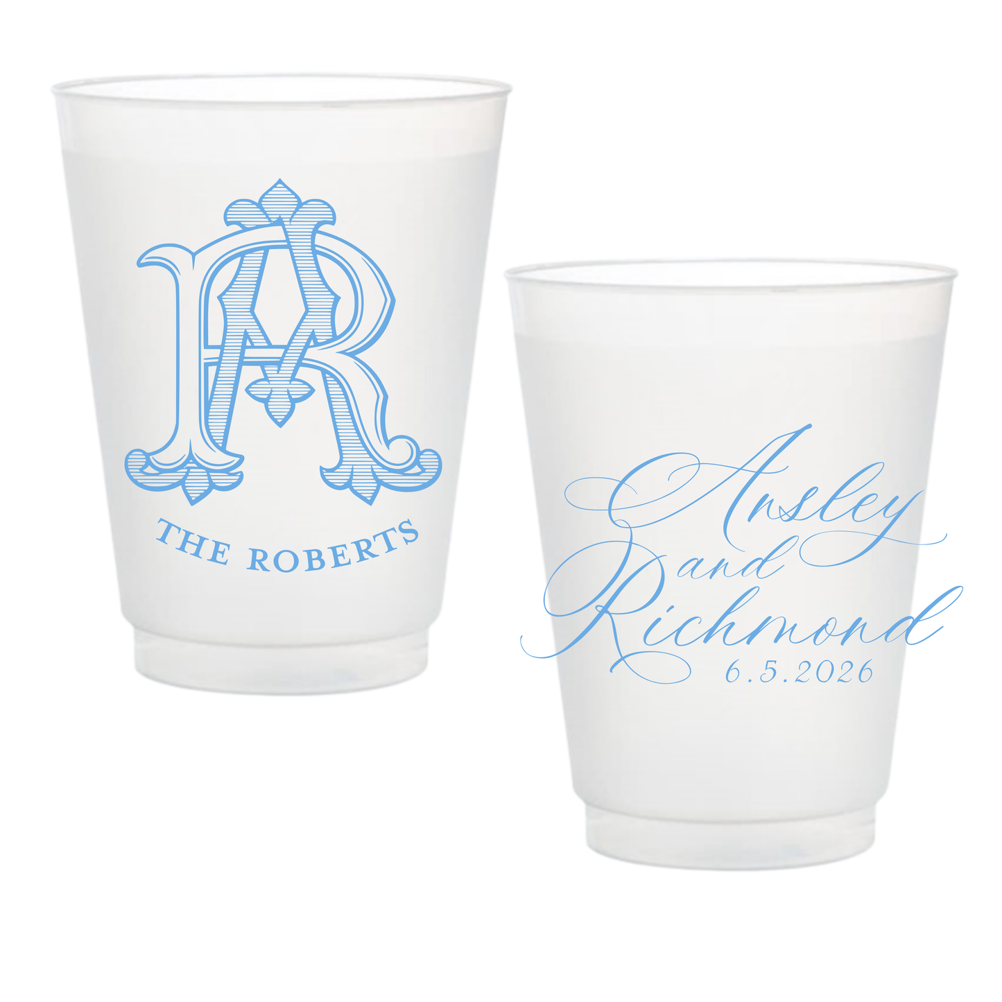 Classic Duogram Frosted Cups