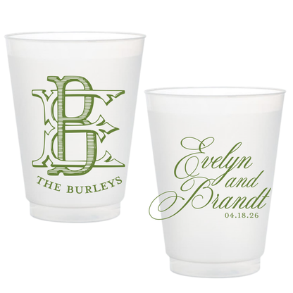Classic Duogram Frosted Cups