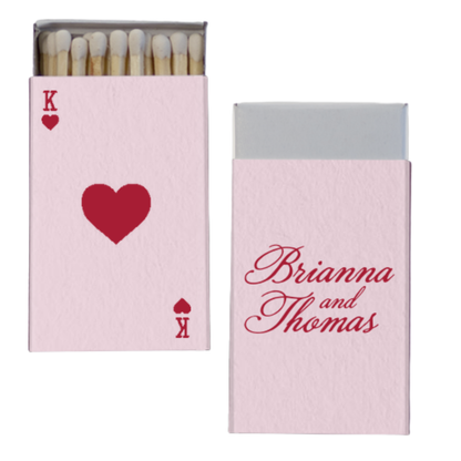 Playing Card Foil Stamped Matches