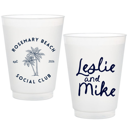 Beach Club Frosted Cups