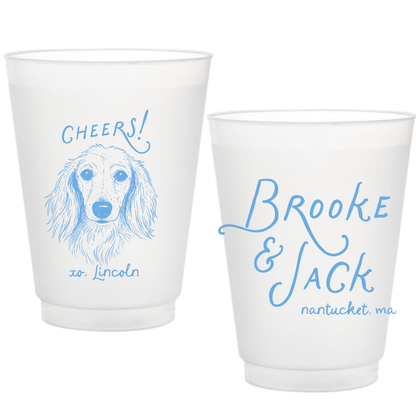 Custom Pet Drawing Frosted Cups
