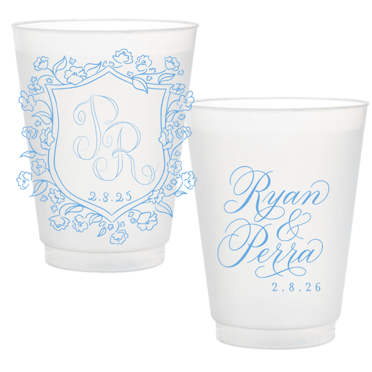 Fun Undone Crest Frosted Cups