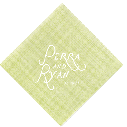 The Famous Font Linen-Like Cocktail Napkins