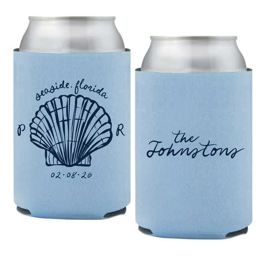 Hand drawn Seashell Standard Coozies