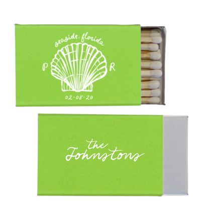 Hand drawn Seashell Matchboxes