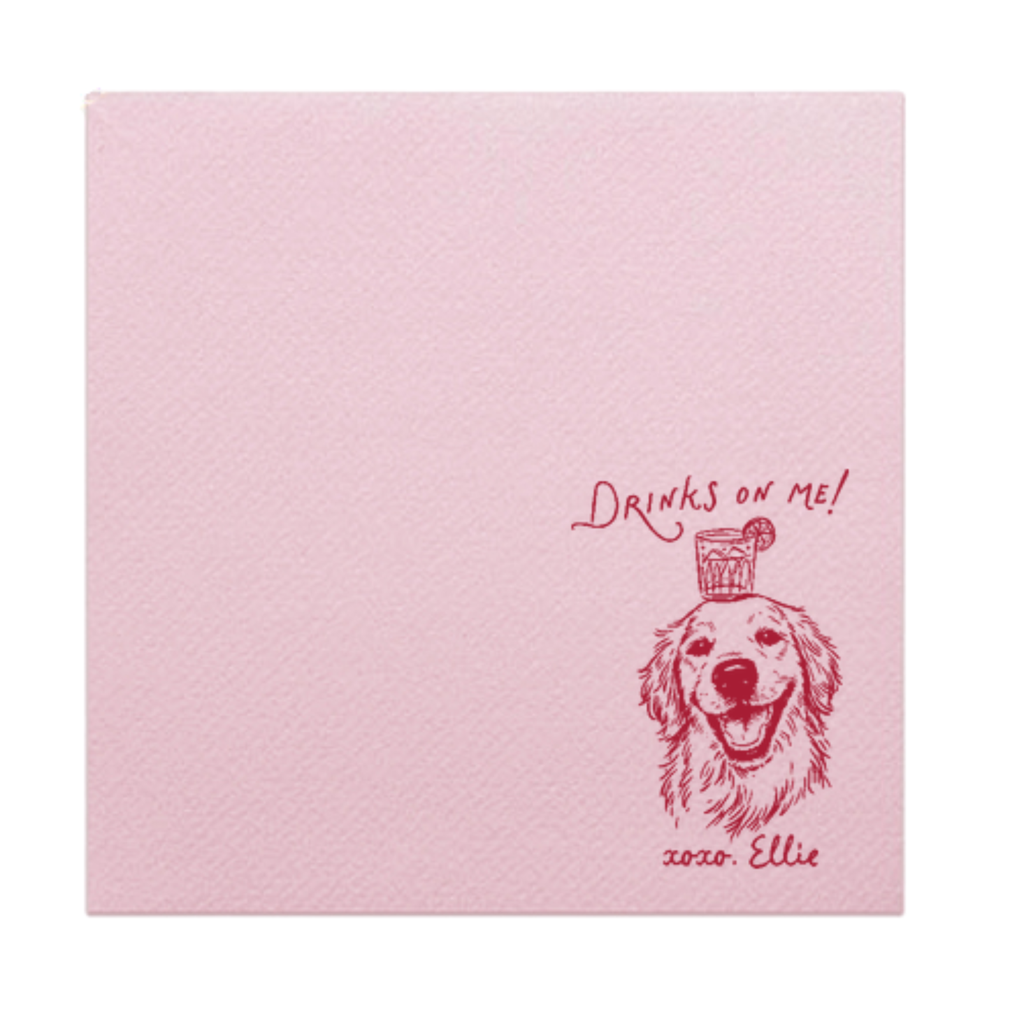 Golden Retriever Linen-Like Cocktail Napkins