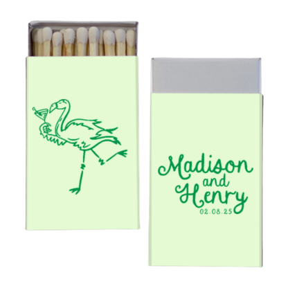 Drinkin' Flamingo Matchboxes