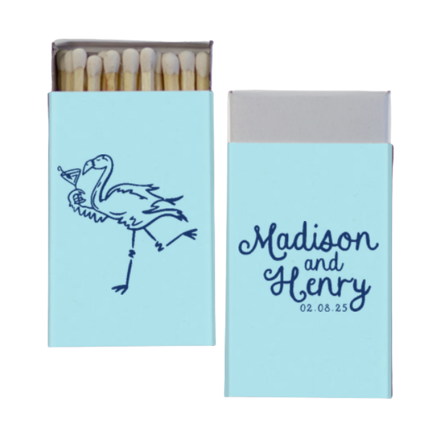 Drinkin' Flamingo Matchboxes