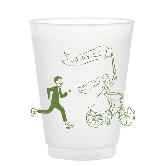 Runaway Bride Frosted Cups