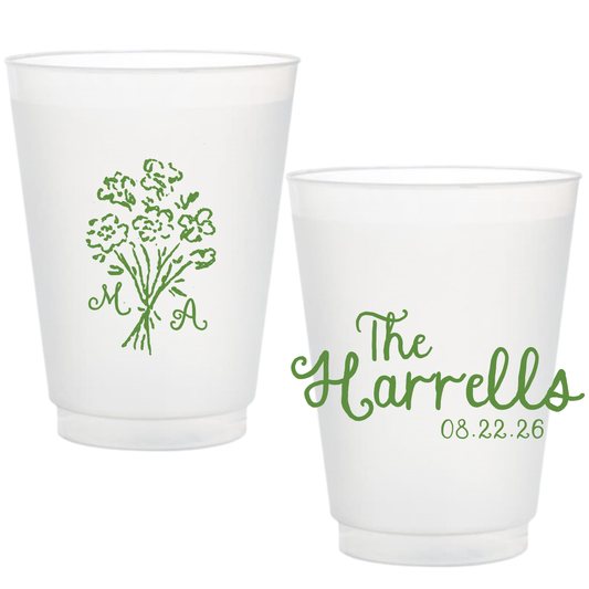Whimsical Bouquet Frosted Cups