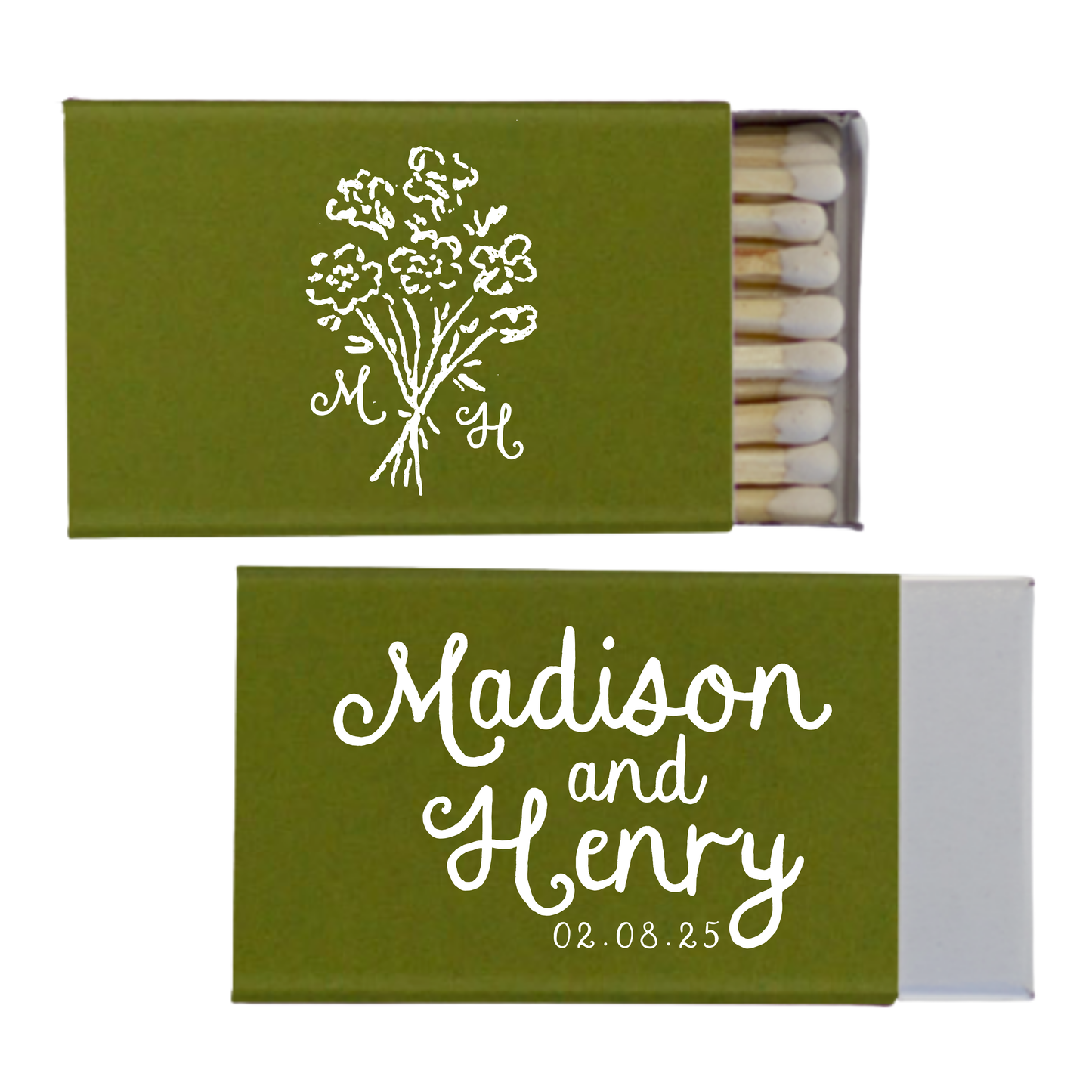 Whimsical Bouquet Matchboxes