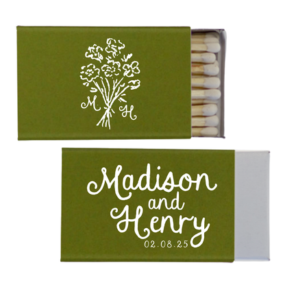 Whimsical Bouquet Matchboxes