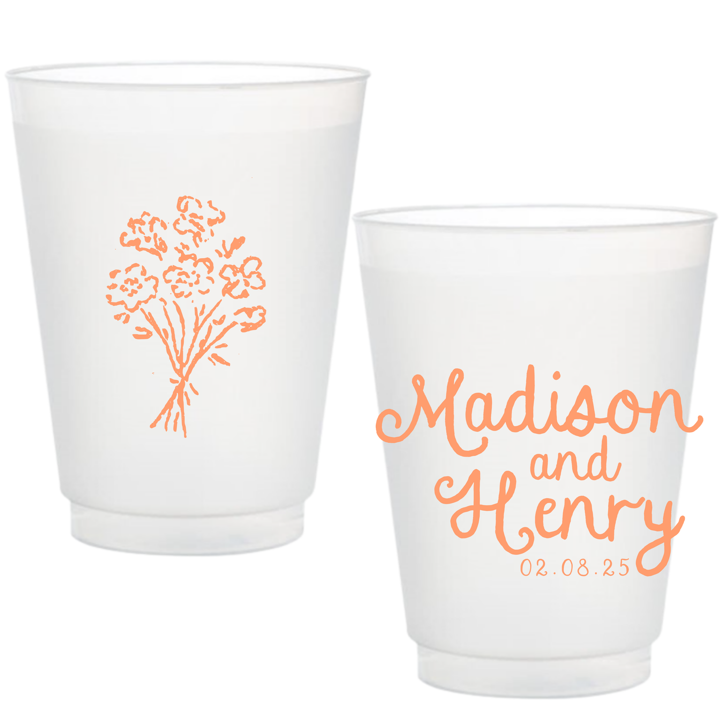 Whimsical Bouquet Frosted Cups
