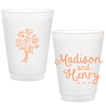 Whimsical Bouquet Frosted Cups